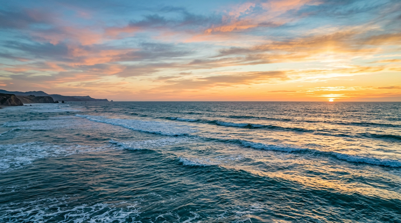 Ocean horizontal narrow banner